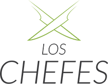 Logo Los Chefes Vertical Verde de Catering Mty 220px